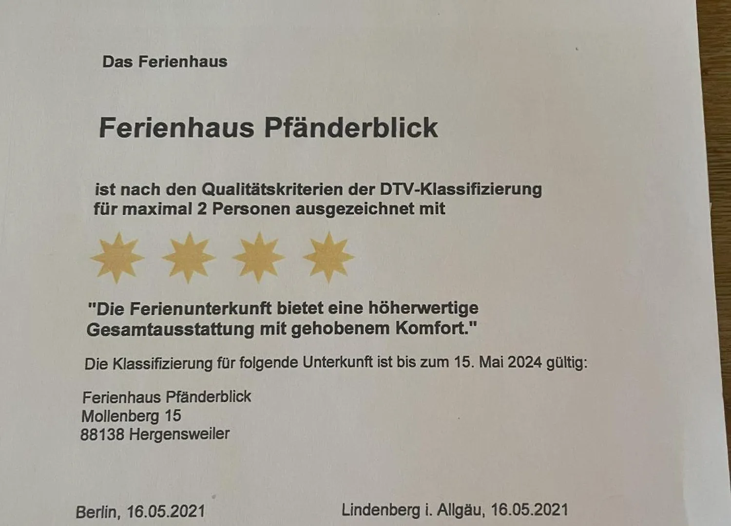 Holiday home Traumferienhaus Pfaenderblick Mit 4 Sternen Hergensweiler